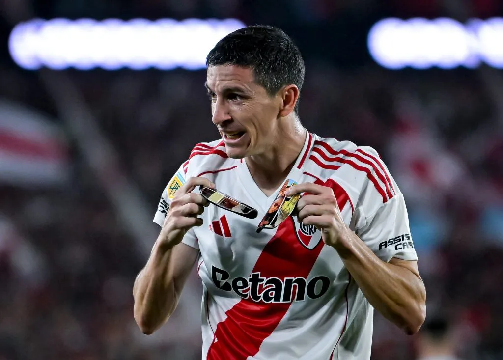 Nacho celebra su gol ante Vélez. (Foto: Getty).