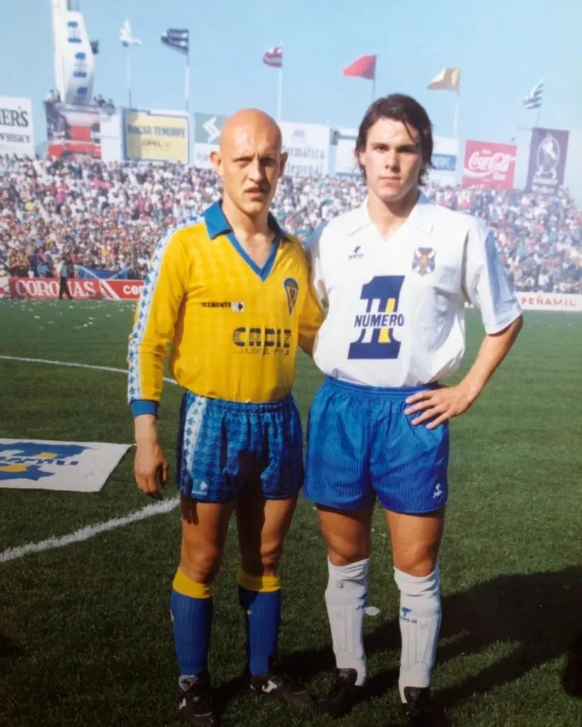 Con Redondo, ya en Cádiz y con nuevo look. Foto Dertygol.