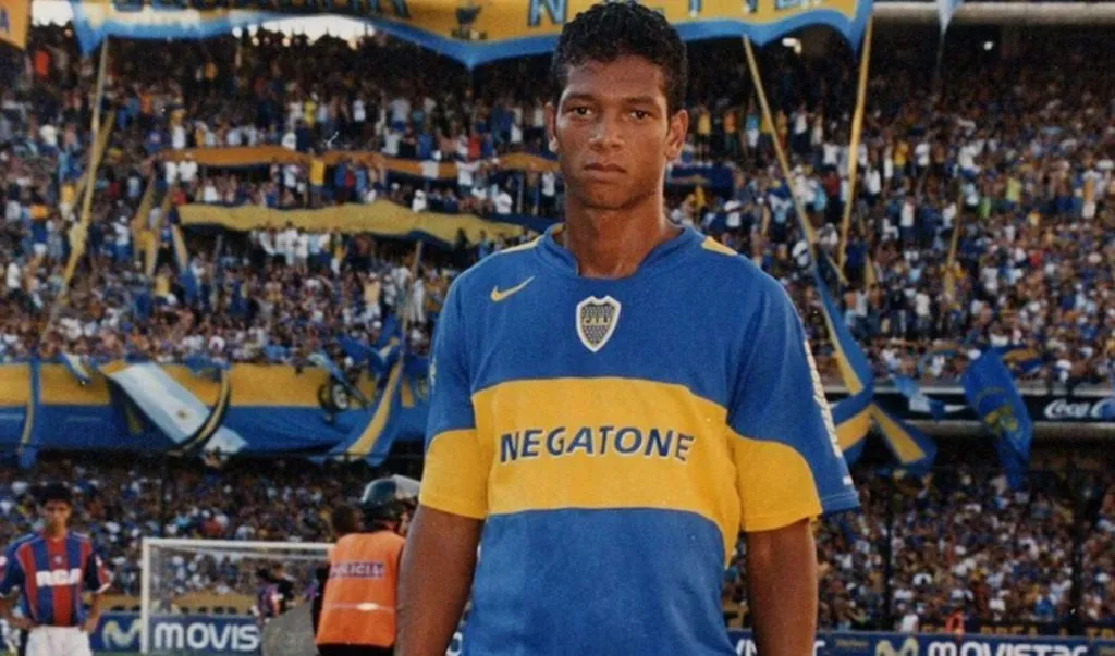 Guarín en Boca jugó sólo dos partidos: en la foto ante San Lorenzo. Foto Instagram.