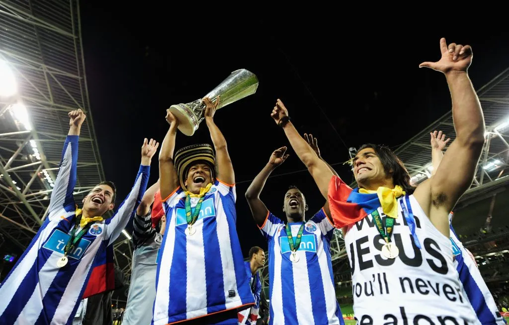 Su época dorada, con Falcao en el Porto y logrando la UEFA Europa League. Getty Images.