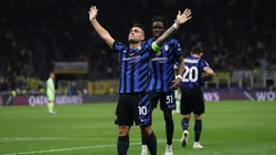 El festejo de Lautaro Martínez.