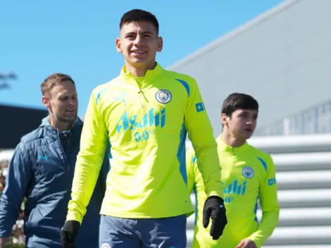 Echeverri reveló la charla que tuvo con Guardiola: "Estaba muy contento"