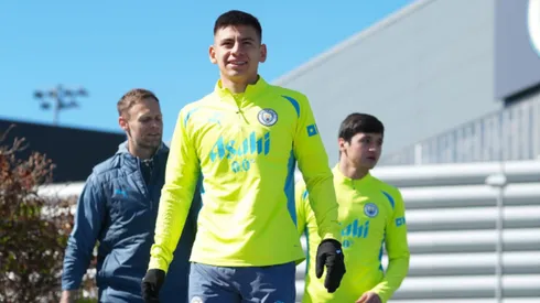 Claudio Echeverri en Manchester City.