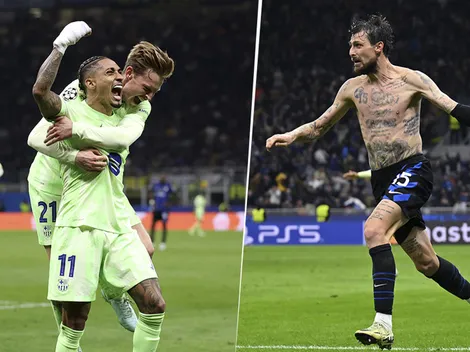 Los goles de Raphinha y Acerbi para que Barcelona e Inter vayan al alargue