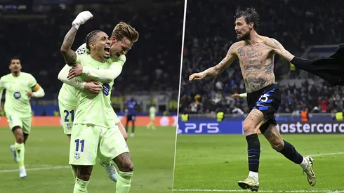 Los goles de Raphinha y Acerbi para que Barcelona e Inter vayan al alargue