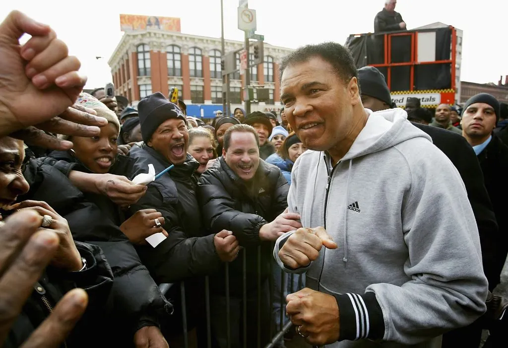 Muhammad Ali en Harlem, New York City. (Ezra Shaw/Getty Images)
