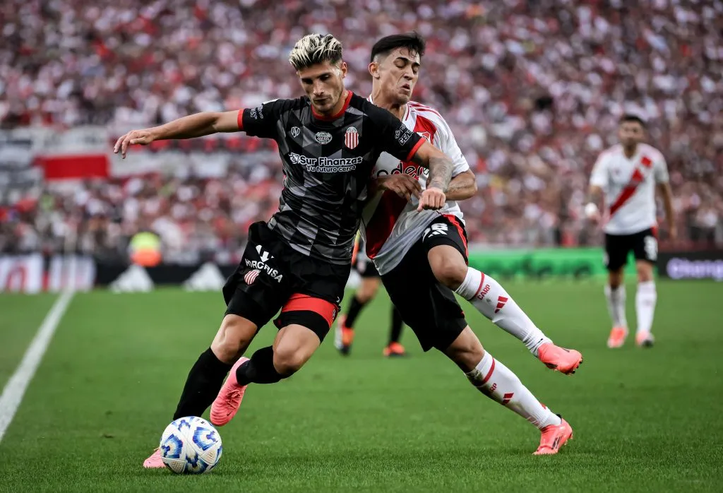 Rodrigo Insúa, ganador de la última fecha de Gran DT, en su último partido contra River (Foto: Getty Images).