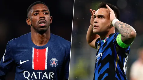 Ousmane Dembélé y Lautaro Martínez.