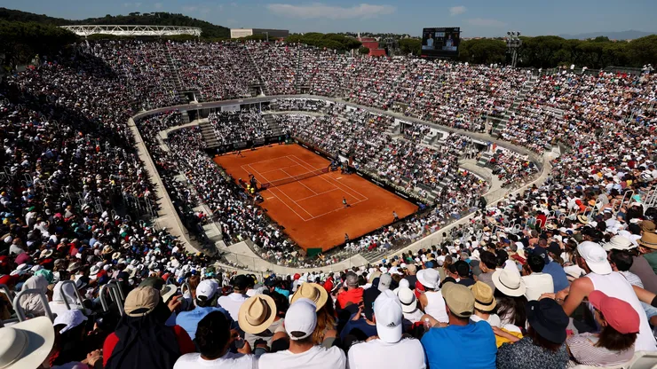 La cancha central del Masters 1000 de Roma, uno de los torneos más importantes del mundo
