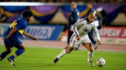 Roberto Carlos en la final de la Copa Intercontinental ante Boca.