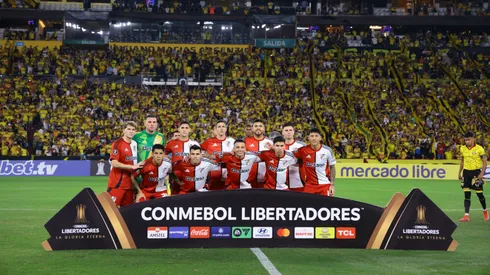 Los once titulares de River en Ecuador.