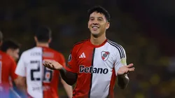 Sebastián Driussi, delantero de River ante Barcelona de Ecuador.