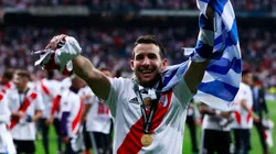 Camilo Mayada celebra la Libertadores 2018 en Madrid