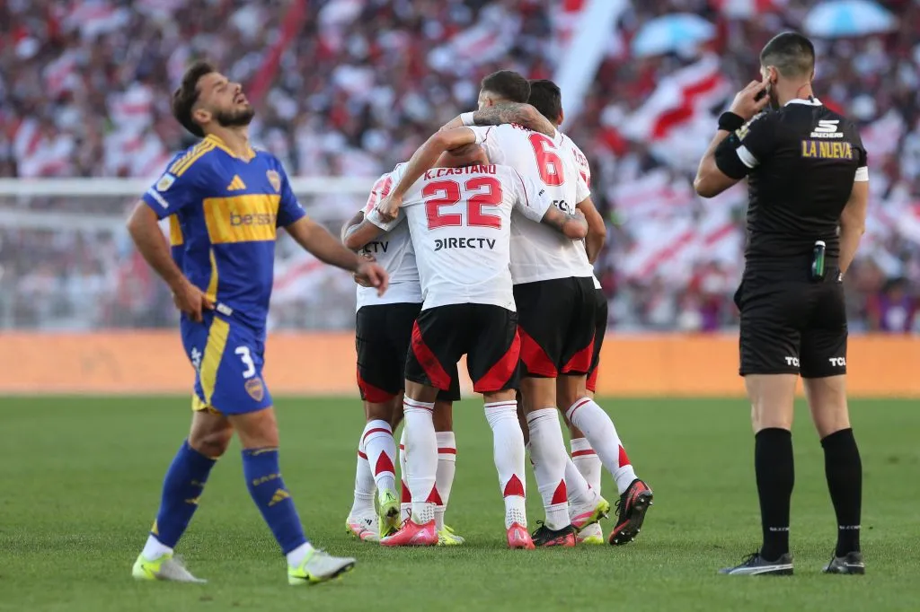 Saracchi ingresó en el segundo tiempo del último Superclásico. (Foto: Getty).