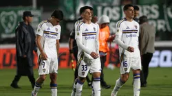 Los jugadores de Boca luego de visitar a Sarmiento de Junín. (Getty)