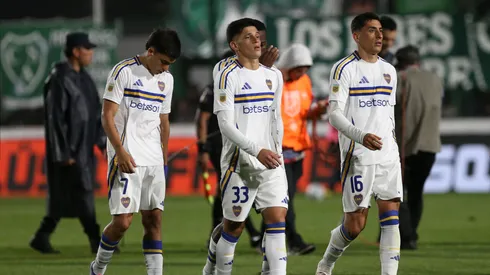 Los jugadores de Boca luego de visitar a Sarmiento de Junín. (Getty)