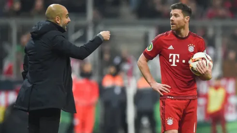 Pep Guardiola y Xabi Alonso en la etapa que coincidieron en Bayern Múnich.