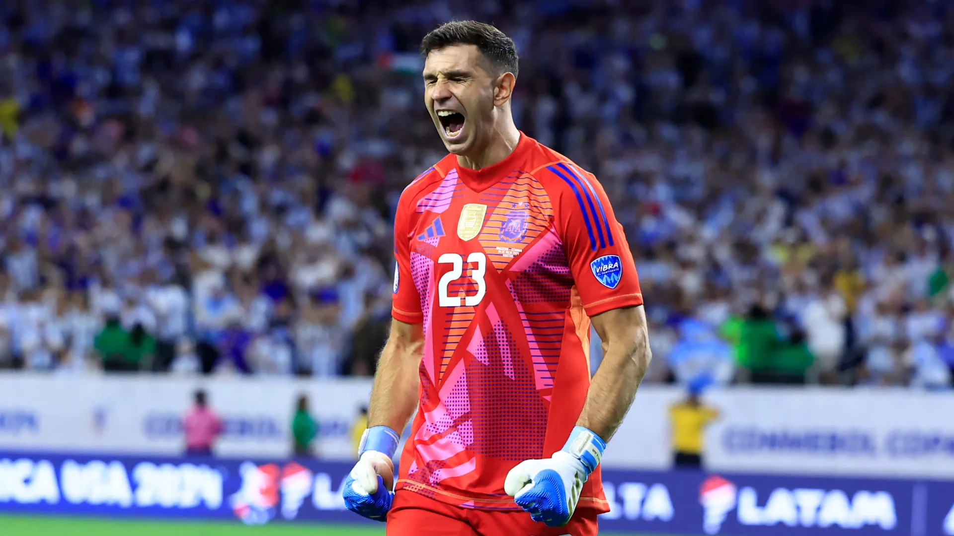 Emiliano “Dibu” Martínez en la Selección Argentina. (Getty)