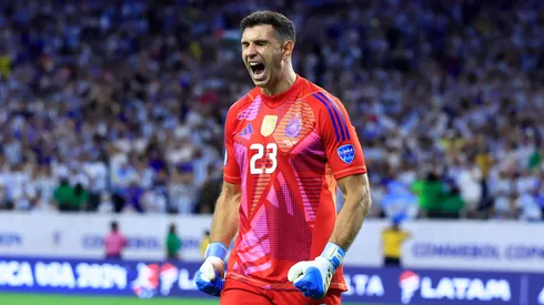 Emiliano "Dibu" Martínez en la Selección Argentina. (Getty)