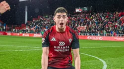 Joaquín Panichelli, durante su estadía en Mirandés. (Foto: @CDMirandés)