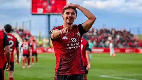 Joaquín Panichelli en su paso por Mirandés.