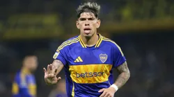 Carlos Palacios con la camiseta de Boca.