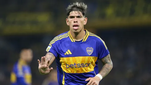 Carlos Palacios con la camiseta de Boca.