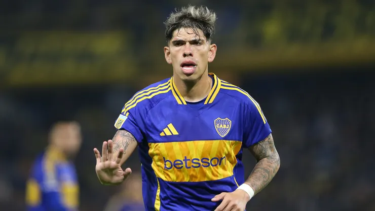 Carlos Palacios con la camiseta de Boca.