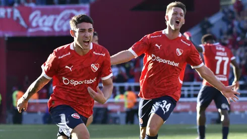 Santiago Montiel y Matías Giménez, jugadores de Independiente. (AFA)