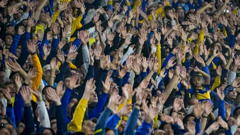 Los hinchas de Boca en La Bombonera