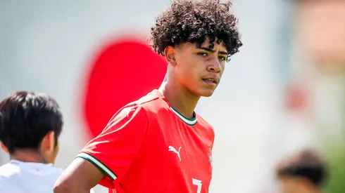 Cristiano Ronaldo Jr. con la Sub 15 de Portugal.