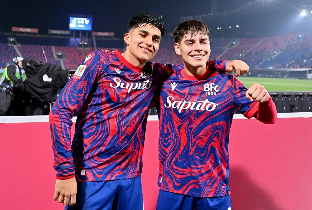 Santiago Castro y Benjamín Domínguez en Bologna.