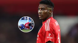 Taiwo Awoniyi sufrió una severa lesión y debió ser operado de urgencia