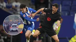 Así fue el atropello masivo de un auto que detuvo el partido entre Espanyol y Barcelona