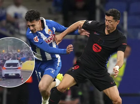 Así fue el atropello masivo de un auto que detuvo el partido entre Espanyol y Barcelona