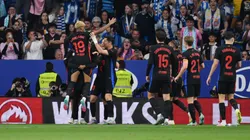 El festejo de los jugadores de Barcelona.