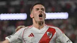 El festejo de Franco Mastantuono.