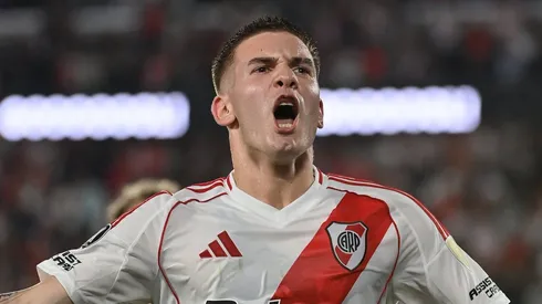 El festejo de Franco Mastantuono.