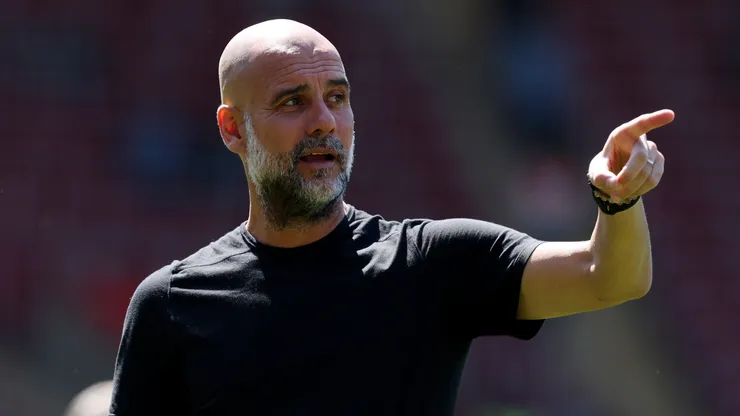 Pep Guardiola, entrenador español de Manchester City. (Getty)