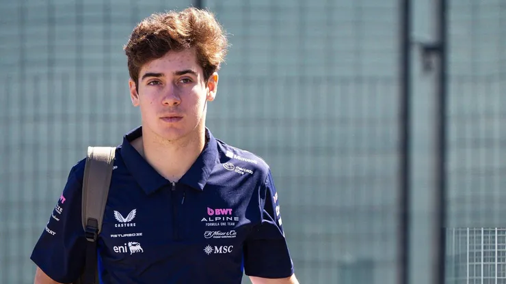 Colapinto se prepara para el GP de Barcelona.