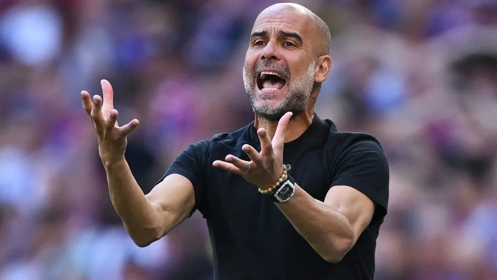 Pep Guardiola, entrenador de Manchester City.