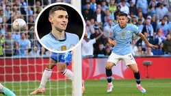Phil Foden destacó las condiciones de Claudio Echeverri, quien debutó en el Manchester City en la Final de la FA Cup.