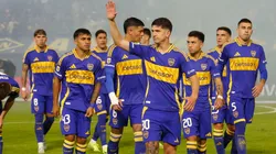 Los jugadores de Boca en La Bombonera.