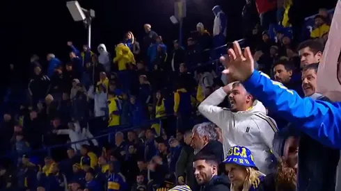 La reacción de los hinchas de Boca.