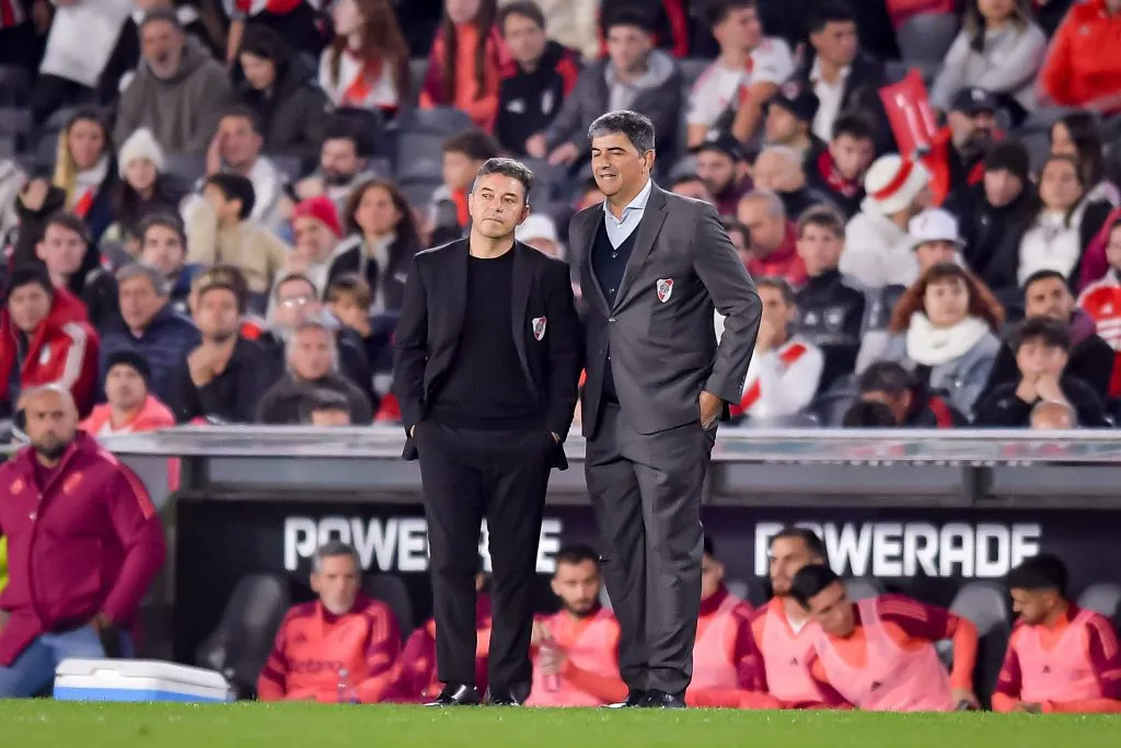 Marcelo Gallardo y Matías Biscay. (Foto: Getty).