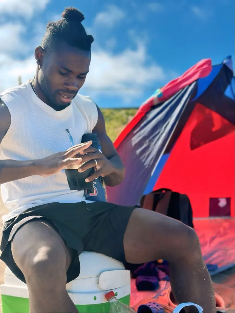 Félix se hizo fanático del mate. (Foto: @FelixOrode).