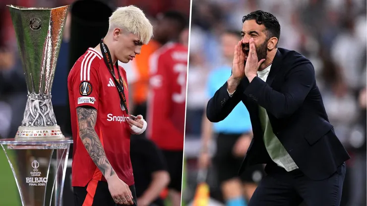 Ruben Amorim le respondió a Alejandro Garnacho luego de que este le recriminara los pocos minutos que jugó en la Final de la Europa League.