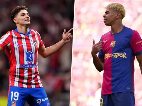 Barcelona elige entre Julián Alvarez y Lamine Yamal