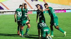 Centurión celebra su primer gol en Oriente Petrolero.