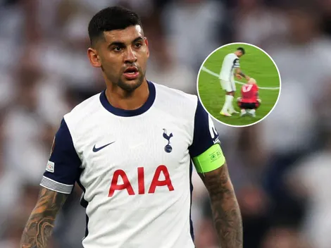 No se vio en TV: el gesto de Cuti Romero con Garnacho tras ganarle la Europa League con el Tottenham